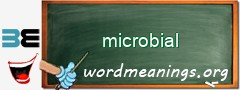 WordMeaning blackboard for microbial